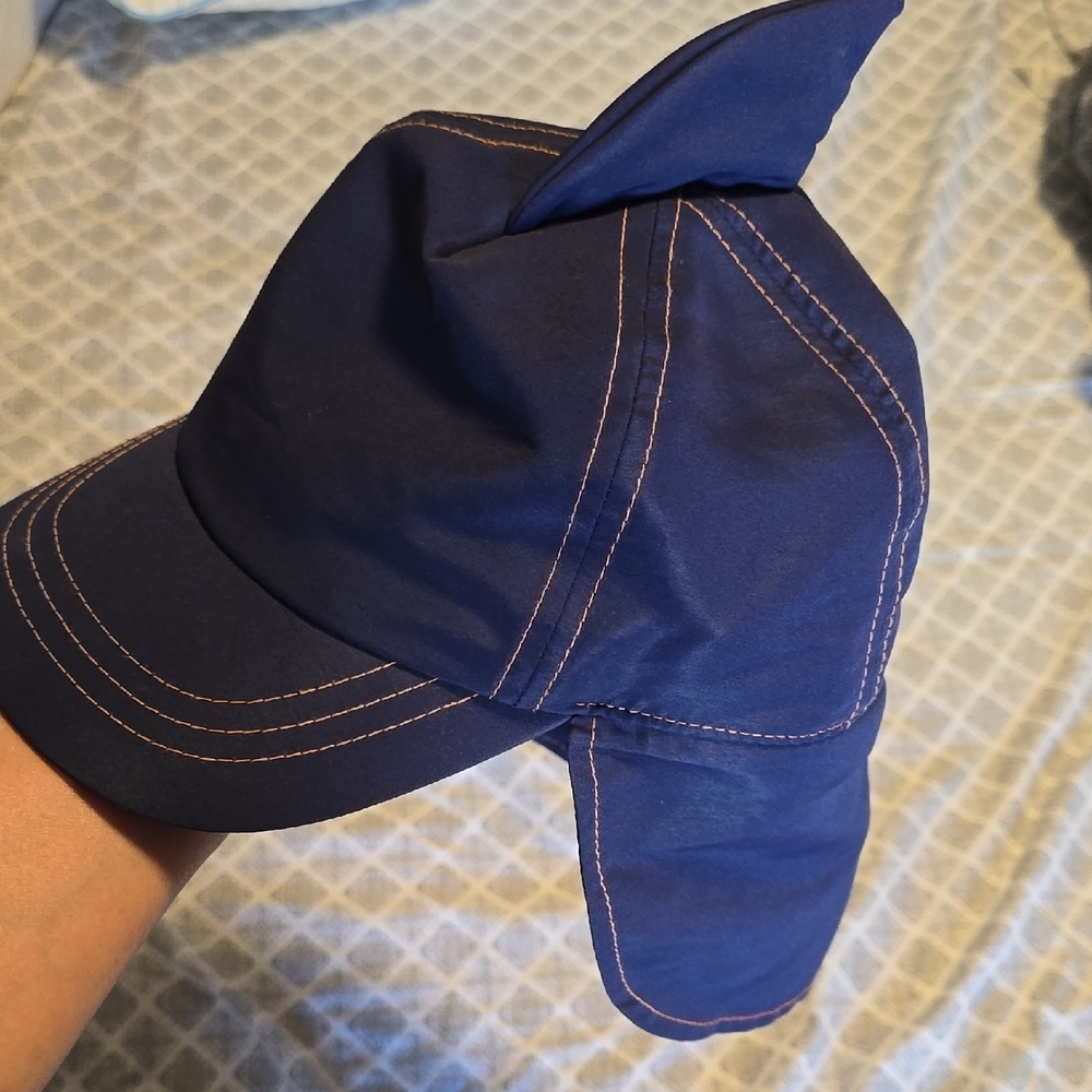 Target Navy Blue Cap with Ear Flaps